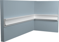 PROFILO DI CHIUSURA PER LISTELLATO SERIE GEOMETRIC WAVE PER MODELLO JC1077 LATO SX