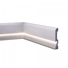 BATTISCOPA IN POLIMERO CON ALLOGGIO LED SERIE JX