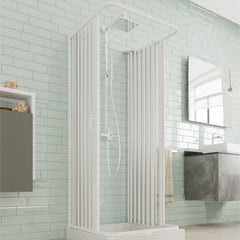 BOX DOCCIA ANGOLARE IN PVC MODELLO COLIBRI DELTA PLUS H.188