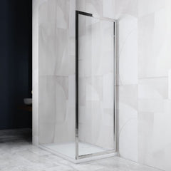 BOX DOCCIA LATO FISSO + SCORREVOLE COMPONIBILE VARIE MISURE