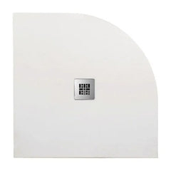 PIATTO DOCCIA SEMICIRCOLARE IN MARMORESINA BIANCO MODELLO STONE FREE H2,8