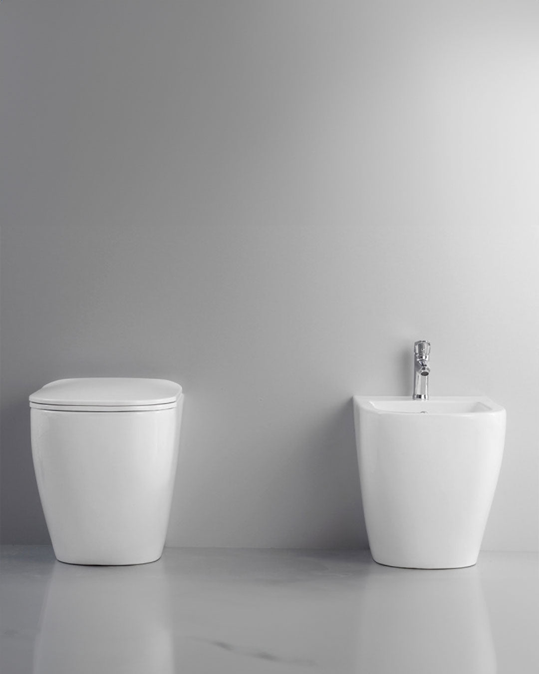 SERIE FLORA VASO E BIDET+COPRIVASO
